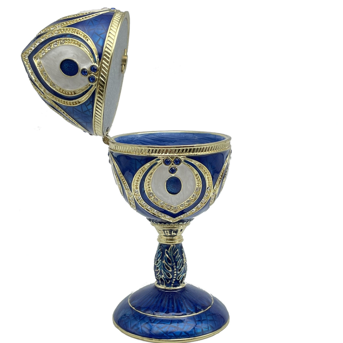 Blue Faberge Egg Beethoven Music Playing Faberge Egg Keren Kopal