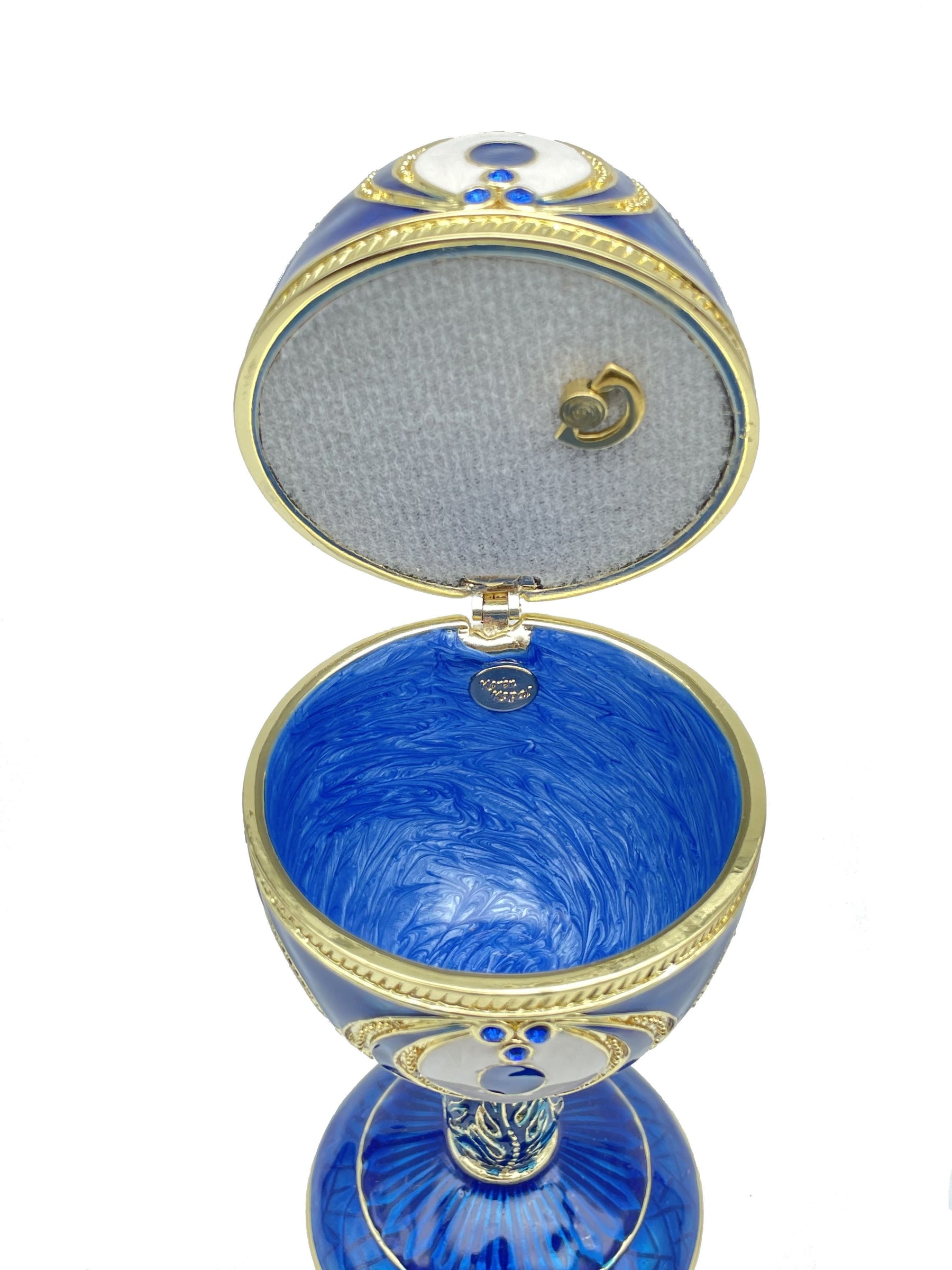 Blue Faberge Egg Beethoven Music Playing Faberge Egg Keren Kopal