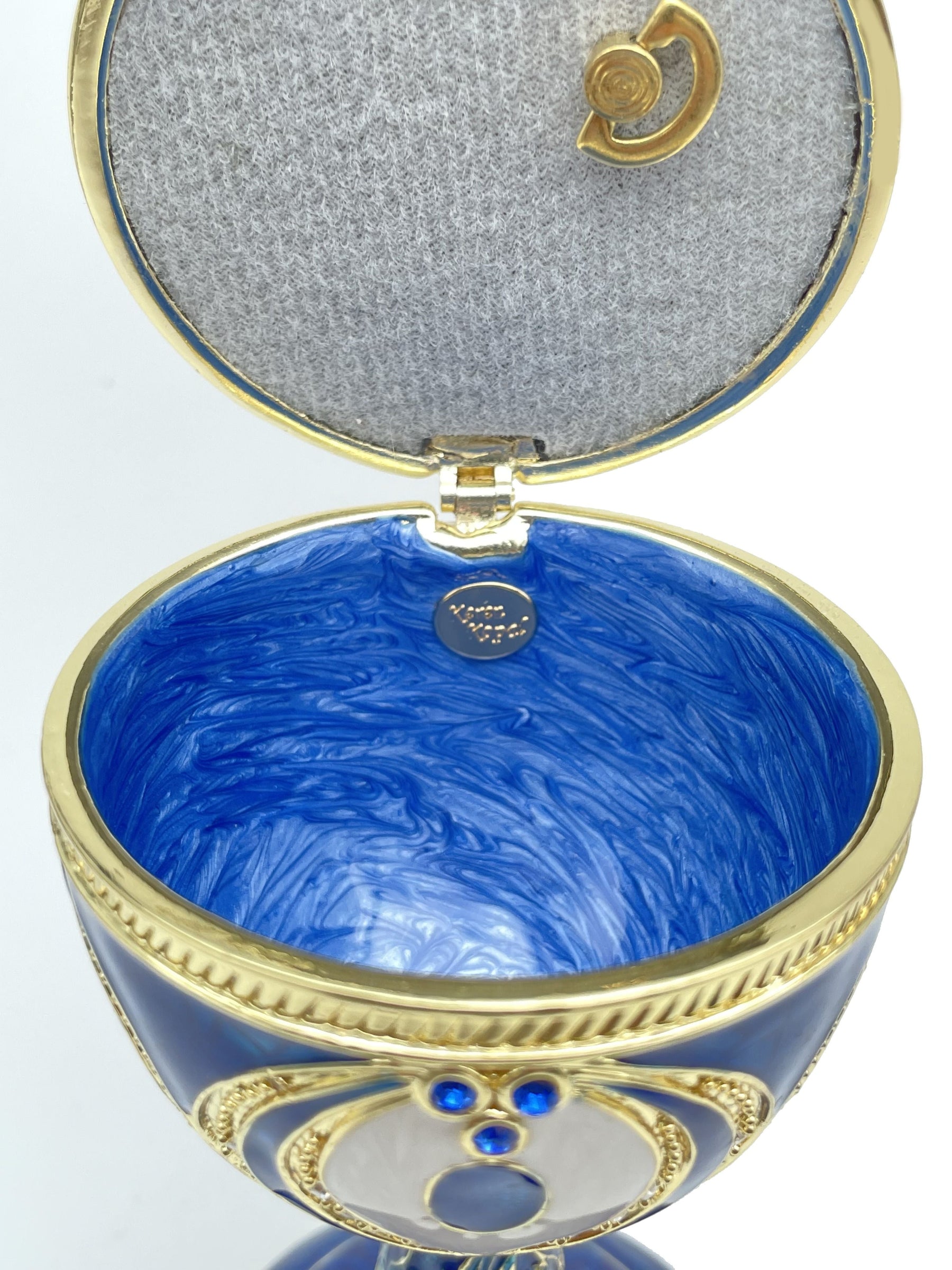 Blue Faberge Egg Beethoven Music Playing Faberge Egg Keren Kopal