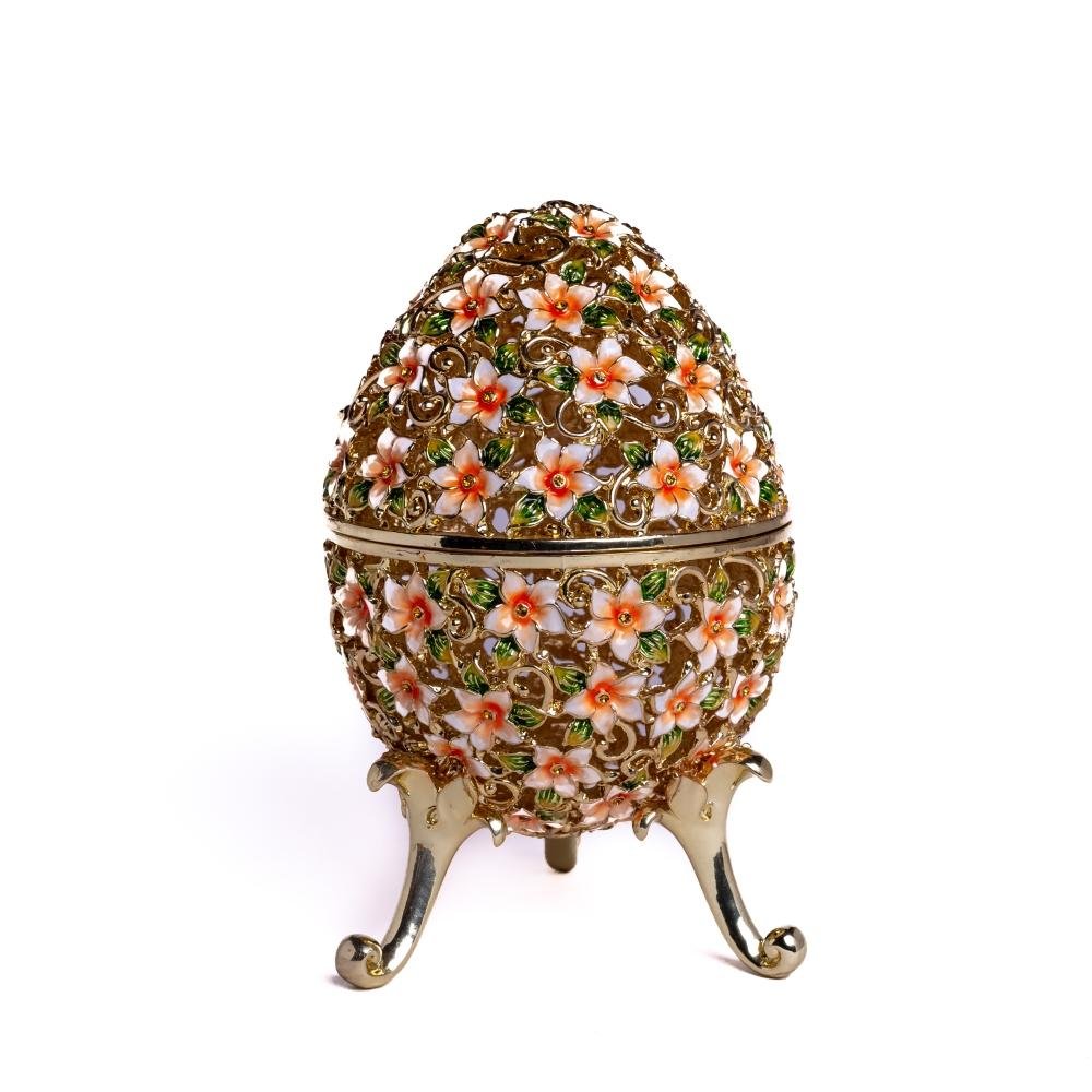 Faberge Egg Decorated with Flowers Faberge Egg Keren Kopal