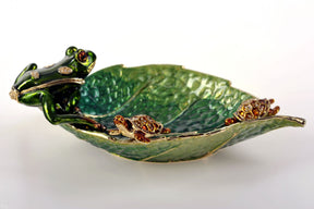 Keren Kopal Frog on a Leaf Bowl  78.00