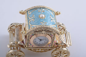 Keren Kopal Gold Carriage with a Clock  91.00