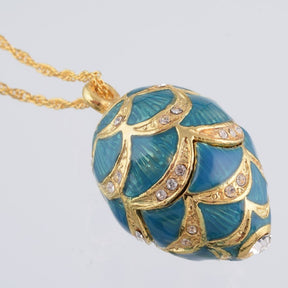 Keren Kopal Gold & Light Blue Egg Pendant Necklace  39.00