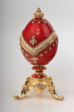 Keren Kopal Gold and Red Faberge Egg  114.00