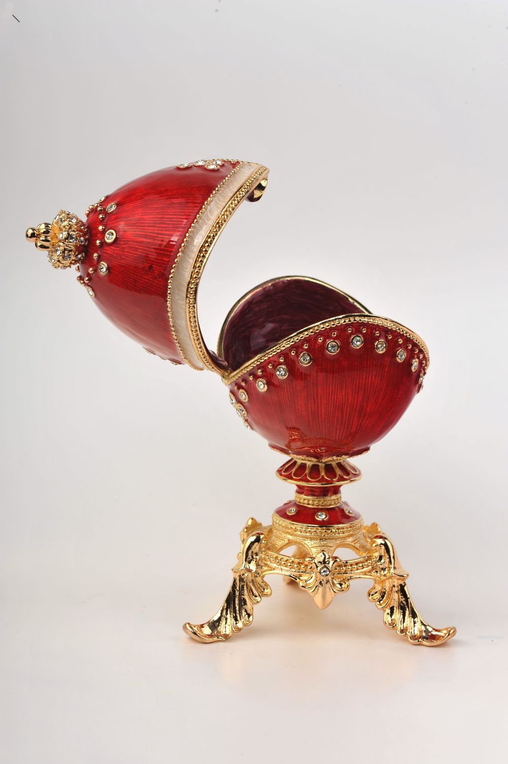 Keren Kopal Gold and Red Faberge Egg  114.00