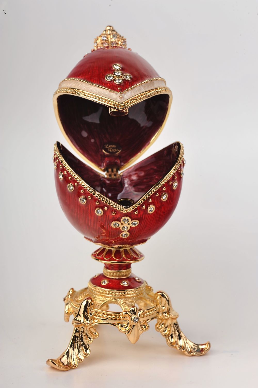 Keren Kopal Gold and Red Faberge Egg  114.00