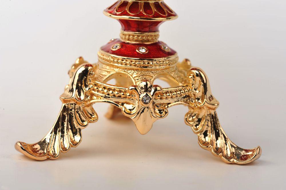 Keren Kopal Gold and Red Faberge Egg  114.00