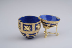 Keren Kopal Golden Blue Faberge Egg  174.00