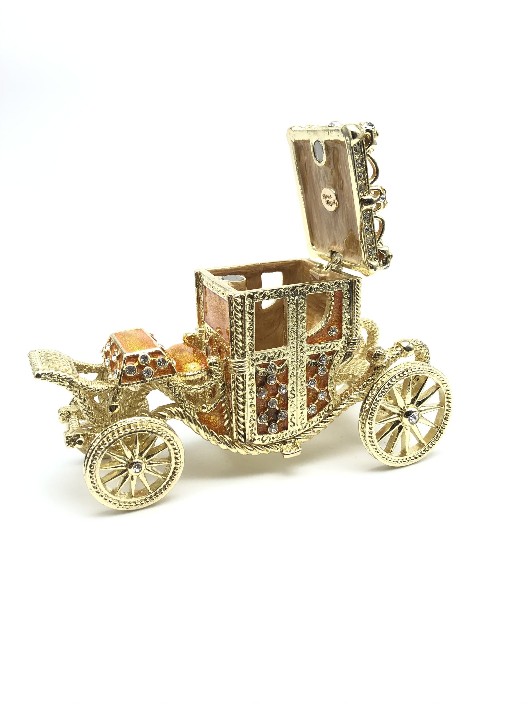 Golden Carriage Trinket Box  Keren Kopal