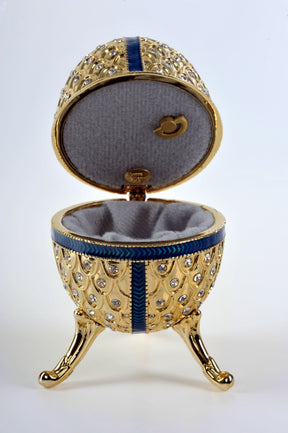 Keren Kopal Golden Faberge Egg Music Box  95.50