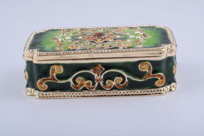 Keren Kopal Green Vintage Style Trinket Box