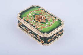 Keren Kopal Green Vintage Style Trinket Box