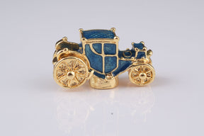 Blue Faberge Egg with Car Inside