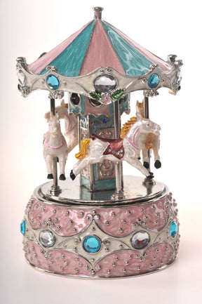 Musical Pink Horse Carousel  Keren Kopal