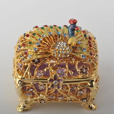 Keren Kopal Peacock Trinket Box  66.50