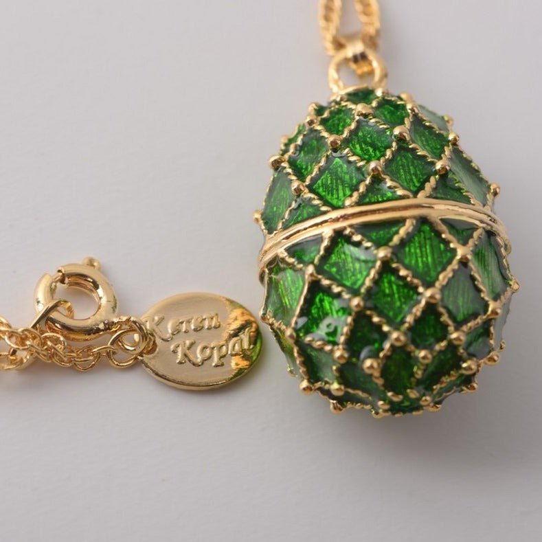 Keren Kopal Dark Green Egg Pendant Necklace Pendant 37.00