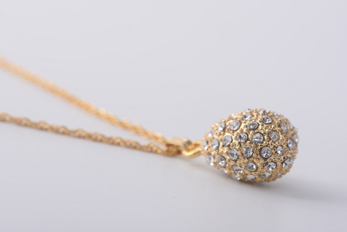 Golden Egg Pendant Necklace Pendant Keren Kopal