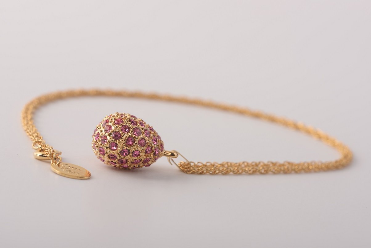 Keren Kopal Golden Pink Egg Pendant Necklace Pendant 39.00