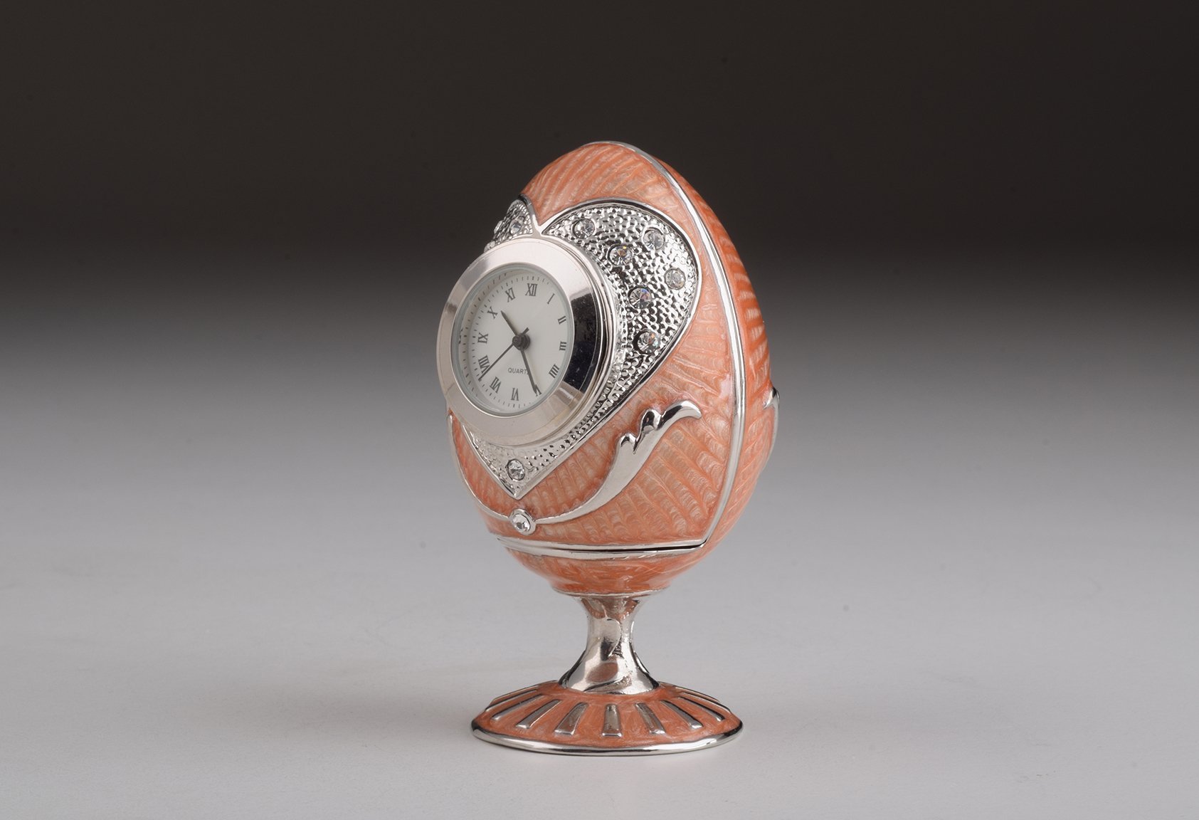 Keren Kopal Pink Faberge Egg with Clock  66.50