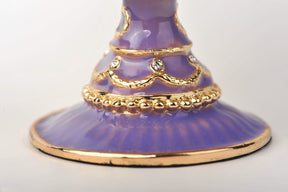 Keren Kopal Purple Faberge Egg with Pearl on top  72.00