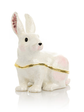 White Bunny Trinket Box