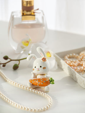 Bunny with Carrot Trinket Box