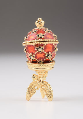 Keren Kopal Red Faberge Egg with Car Inside  41.50