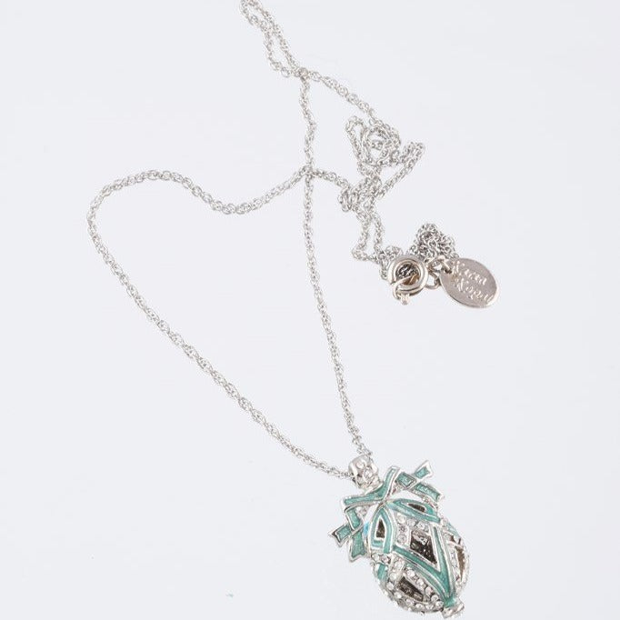 Keren Kopal Silver & Light Green Egg Pendant Necklace  39.00