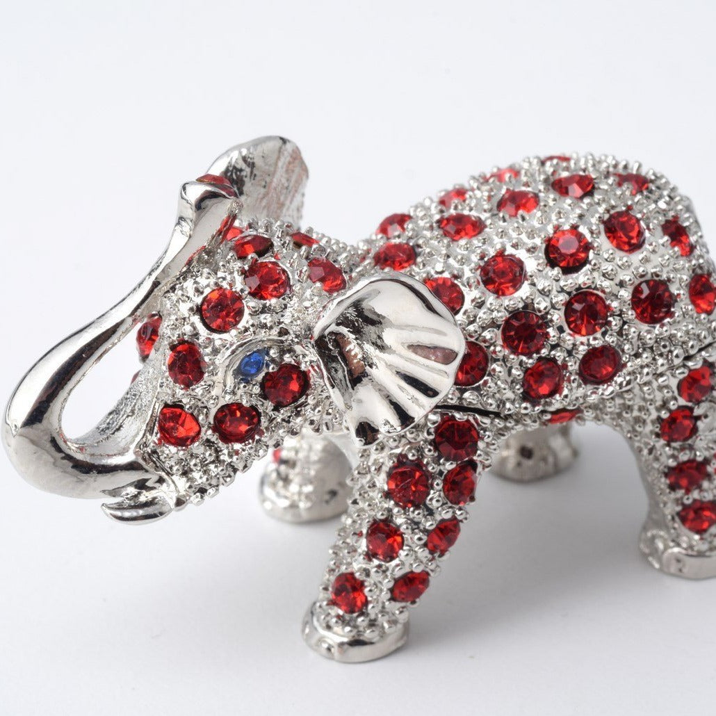 Keren Kopal Silver & Red Elephant  33.00