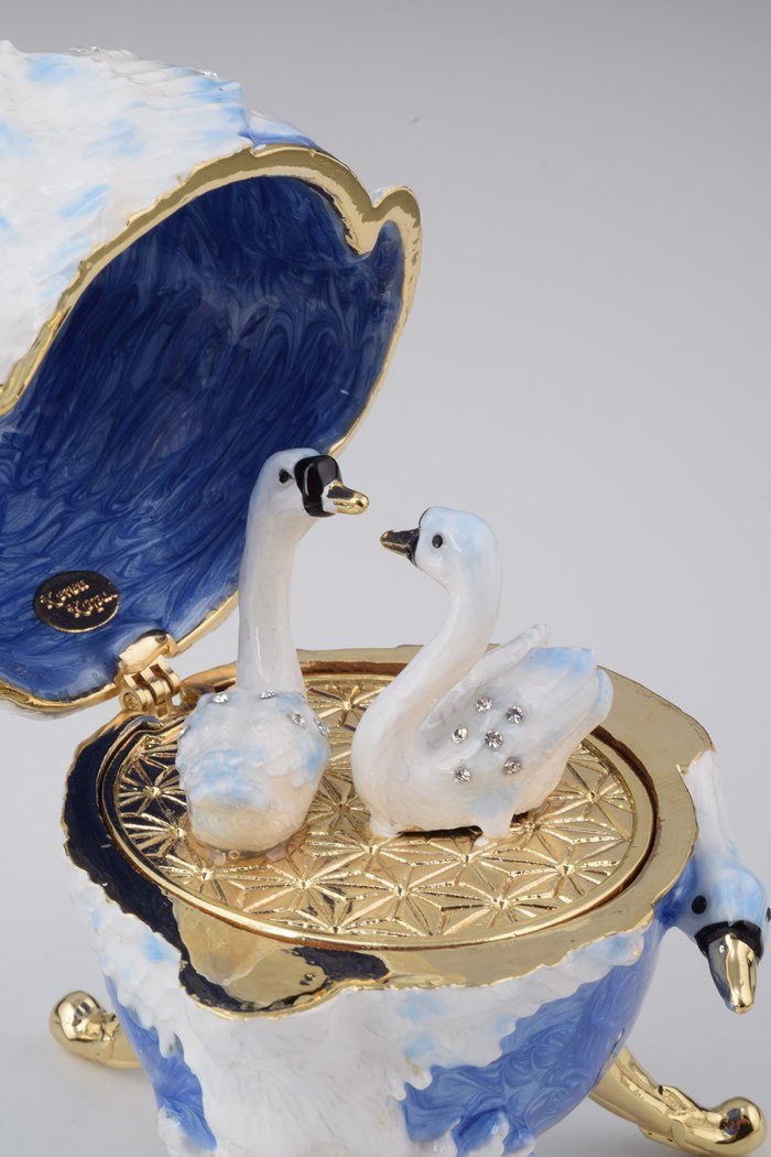 Keren Kopal Swans Faberge Egg  131.50