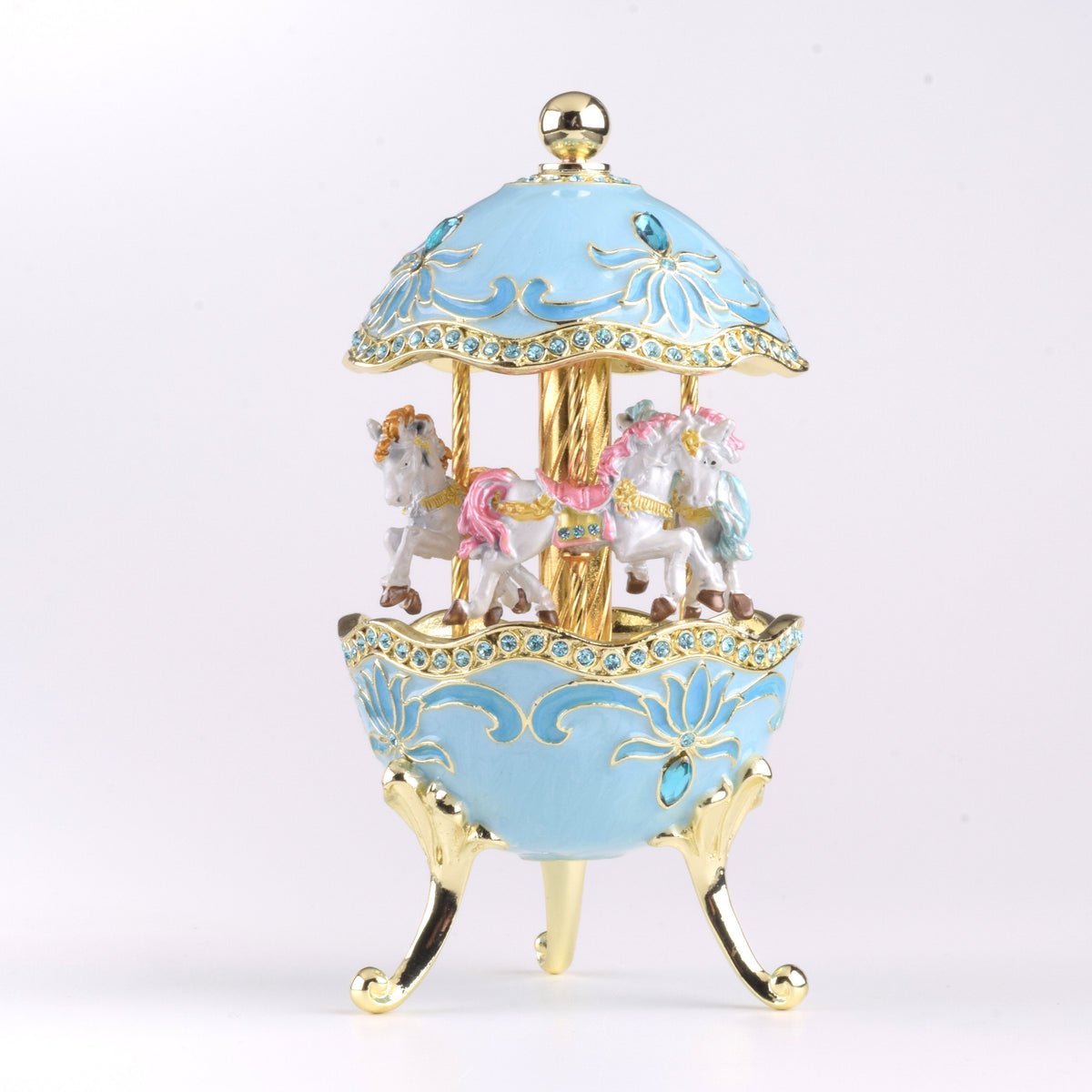 Keren Kopal Teal Wind up Musical Carousel  124.00