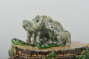 Keren Kopal Three Elephants on Tree Trunk  69.50