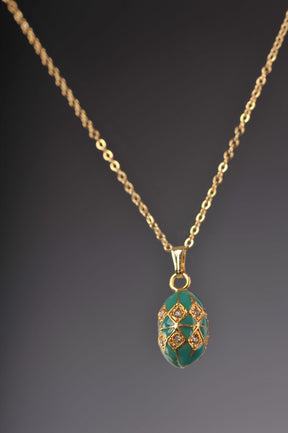 Keren Kopal Turquoise & Gold Egg Pendant Necklace  35.00