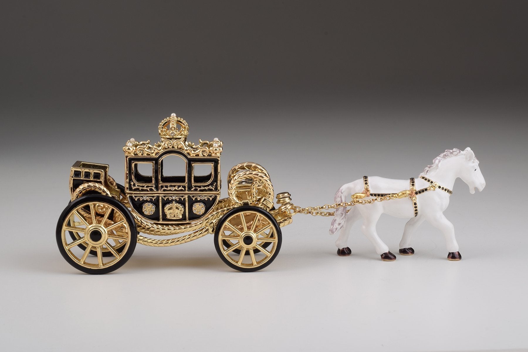 Keren Kopal White Horse Pulling a Golden Carriage  204.00