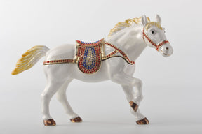 Keren Kopal White Horse with Crystal Saddle  137.50