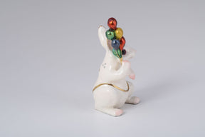 Keren Kopal White Rabbit with Colorful Baloons