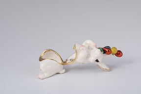 Keren Kopal White Rabbit with Colorful Baloons