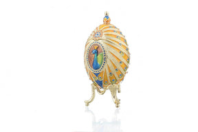 Keren Kopal Colorful Peacock Faberge Egg