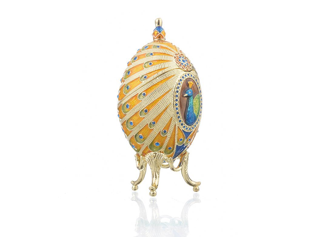 Keren Kopal Colorful Peacock Faberge Egg