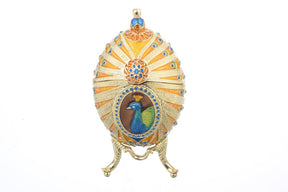 Keren Kopal Colorful Peacock Faberge Egg