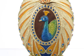 Keren Kopal Colorful Peacock Faberge Egg