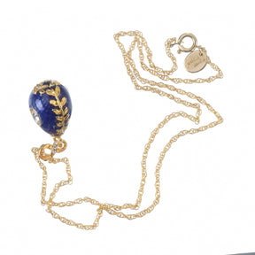 Blue Egg Pendant Gold Necklace jewelry Keren Kopal