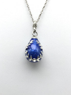 Blue Egg Pendant Necklace jewelry Keren Kopal