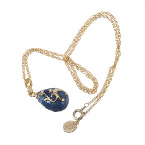 Blue Egg Pendant Necklace jewelry Keren Kopal