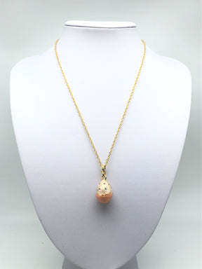 Pink Egg Pendant Necklace jewelry Keren Kopal