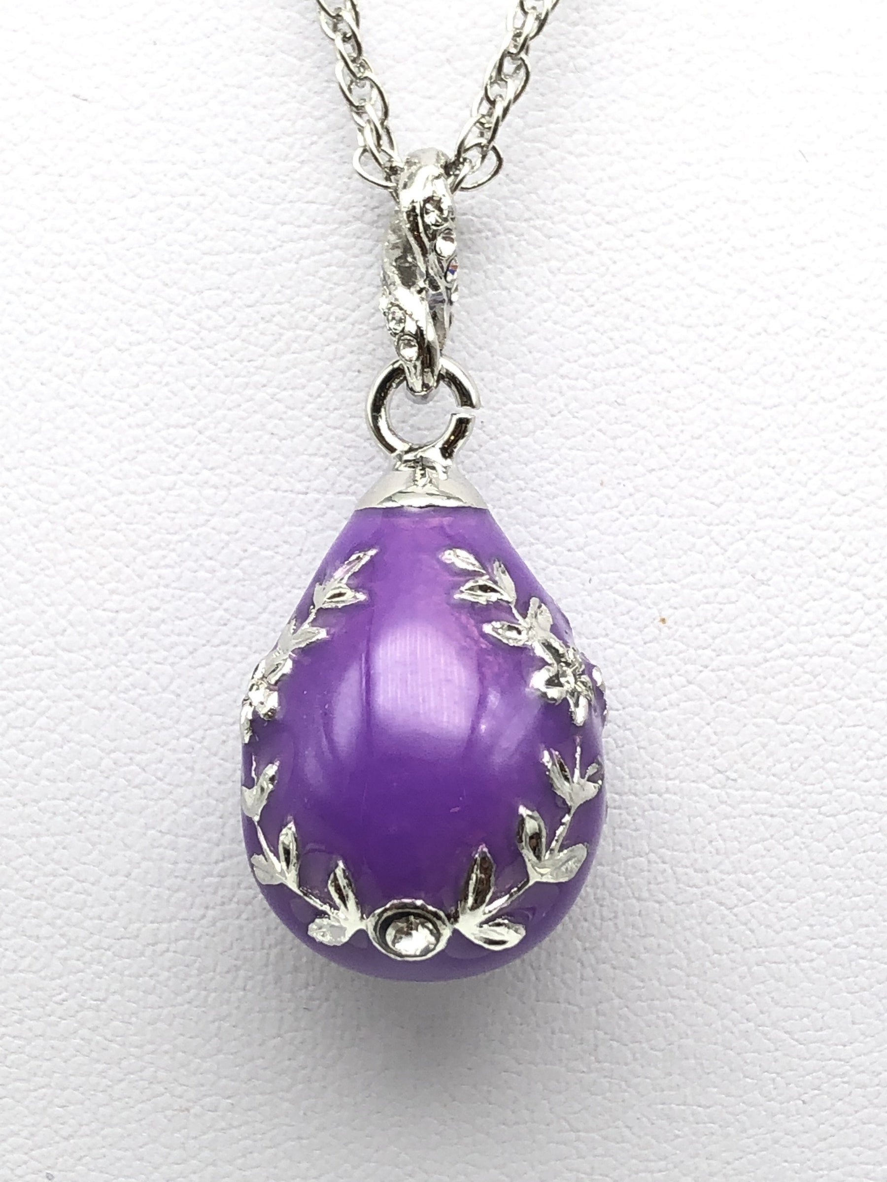 Purple Egg Pendant Necklace jewelry Keren Kopal