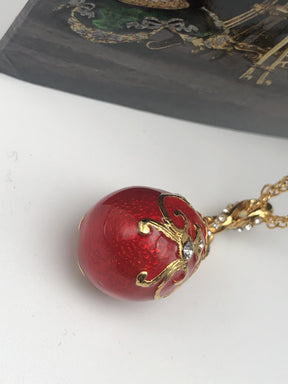 Red Egg Pendant Necklace jewelry Keren Kopal