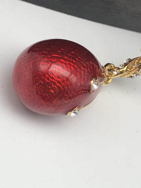 Red Egg Pendant Necklace jewelry Keren Kopal