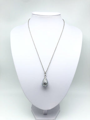 Silver Egg Pendant Necklace jewelry Keren Kopal