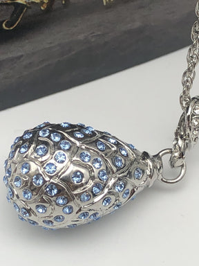 Silver Egg Pendant Necklace jewelry Keren Kopal